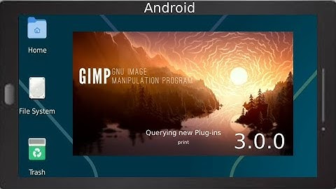 Drawing and graphic design on Android using Gimp 3.0 and Termux.