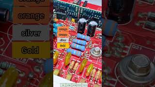 4-band resistor decoding, orange, orange, silver, gold  #resistorcodes #4bandresistor #colorcodes