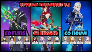 Stygian Onslaught Fearless C2 Chasca - C0 Flins - CO Neuvillette | Genshin Impact 6.3