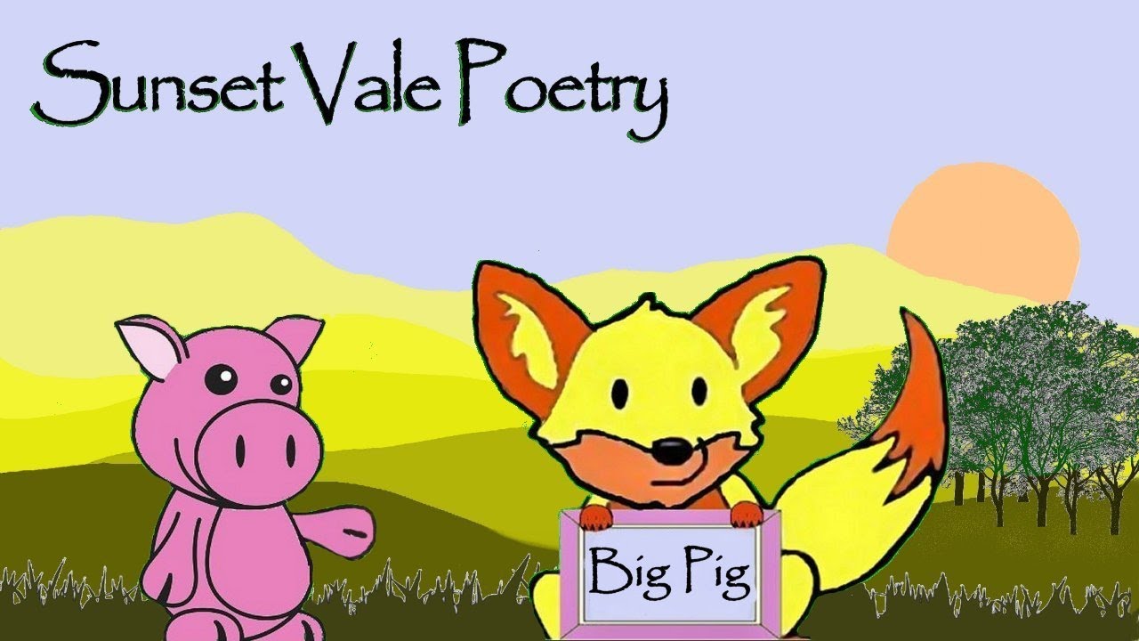Poems for children. "Big Pig" - Funny kids cartoon poem. - YouTube