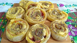 ROLLS DE JAMÓN Y QUESO/RECETA EXPRESS | COCOMIEL