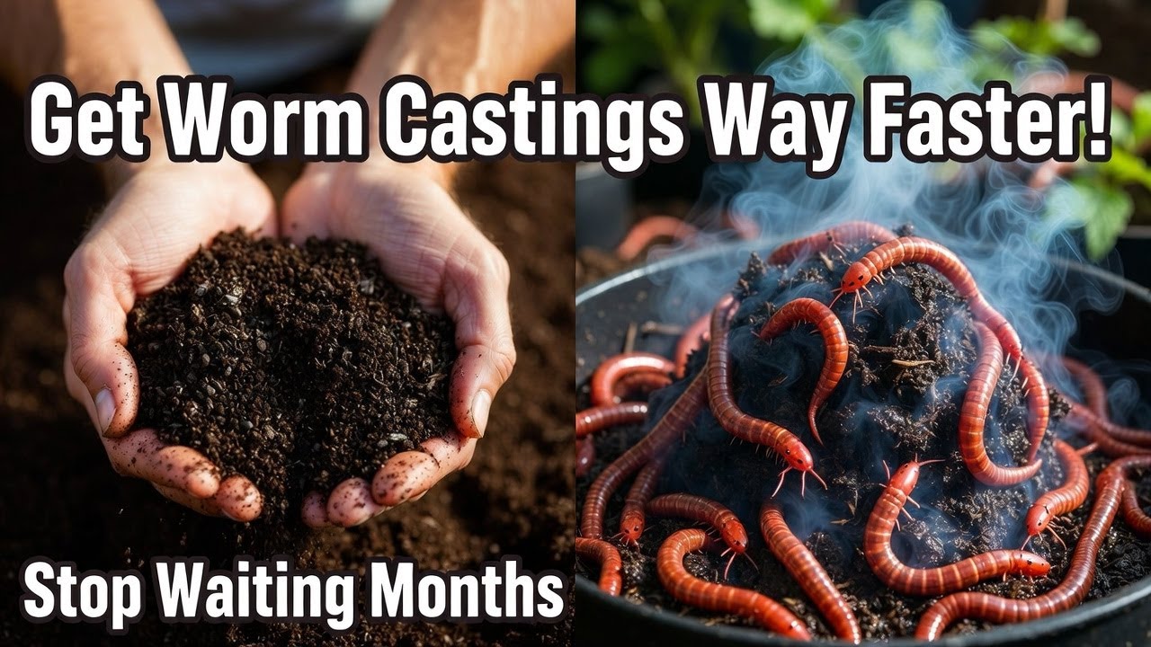 Как я делаю предварительный компост для вермикомпоста (получаю вермикомпост в 3 раза быстрее!)