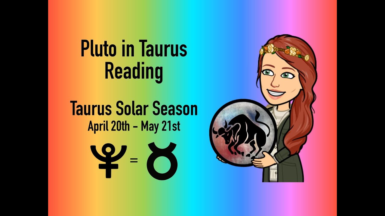 PLUTO IN TAURUS Taurus Solar Season Readings 2023 YouTube