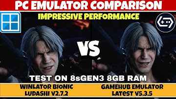 DEVIL MAY CRY 5 (PC) Comparison on Android | Gamehub v5.3.5 Emulator vs Winlator Bionic v2.7.2