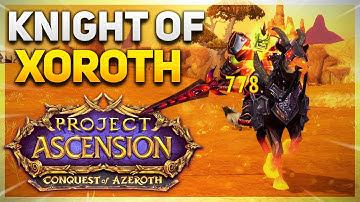 This class adds MOUNTED COMBAT to WoW! | Conquest of Azeroth CLOSED ALPHA | Knight of Xoroth 1-50