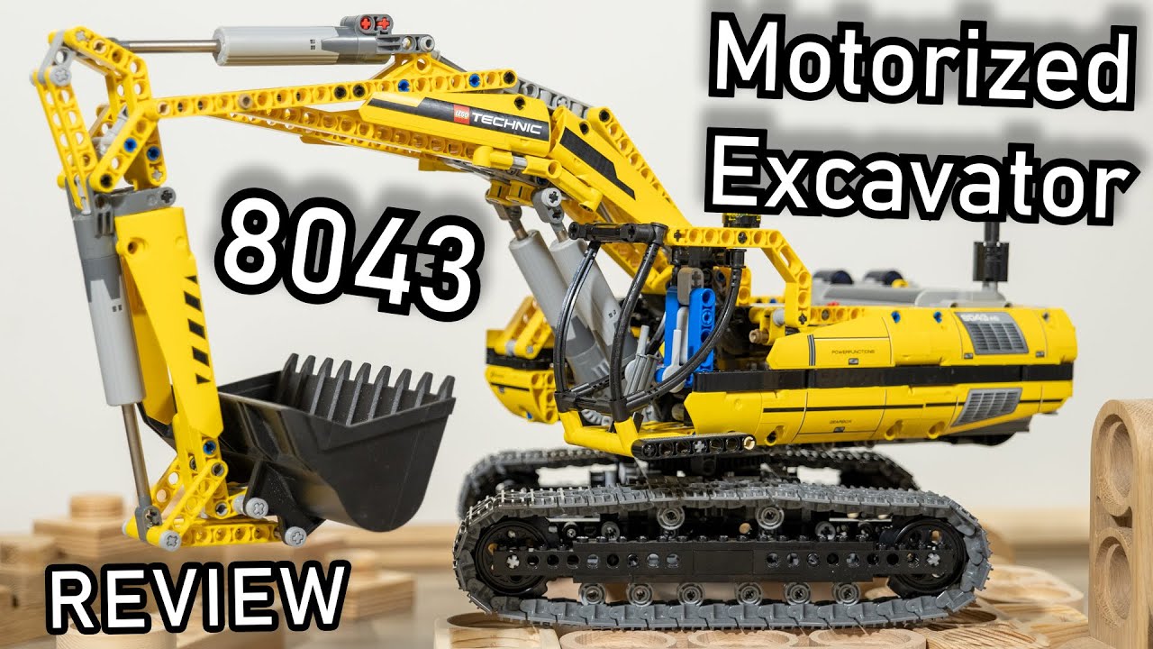 LEGO Review | LEGO Motorized Excavator | Review 8043 LEGO 2010 Functions YouTube