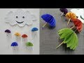 Paper umbrella wall hanging |  DIY easy paper crafts tutorial - Wall decoration ideas