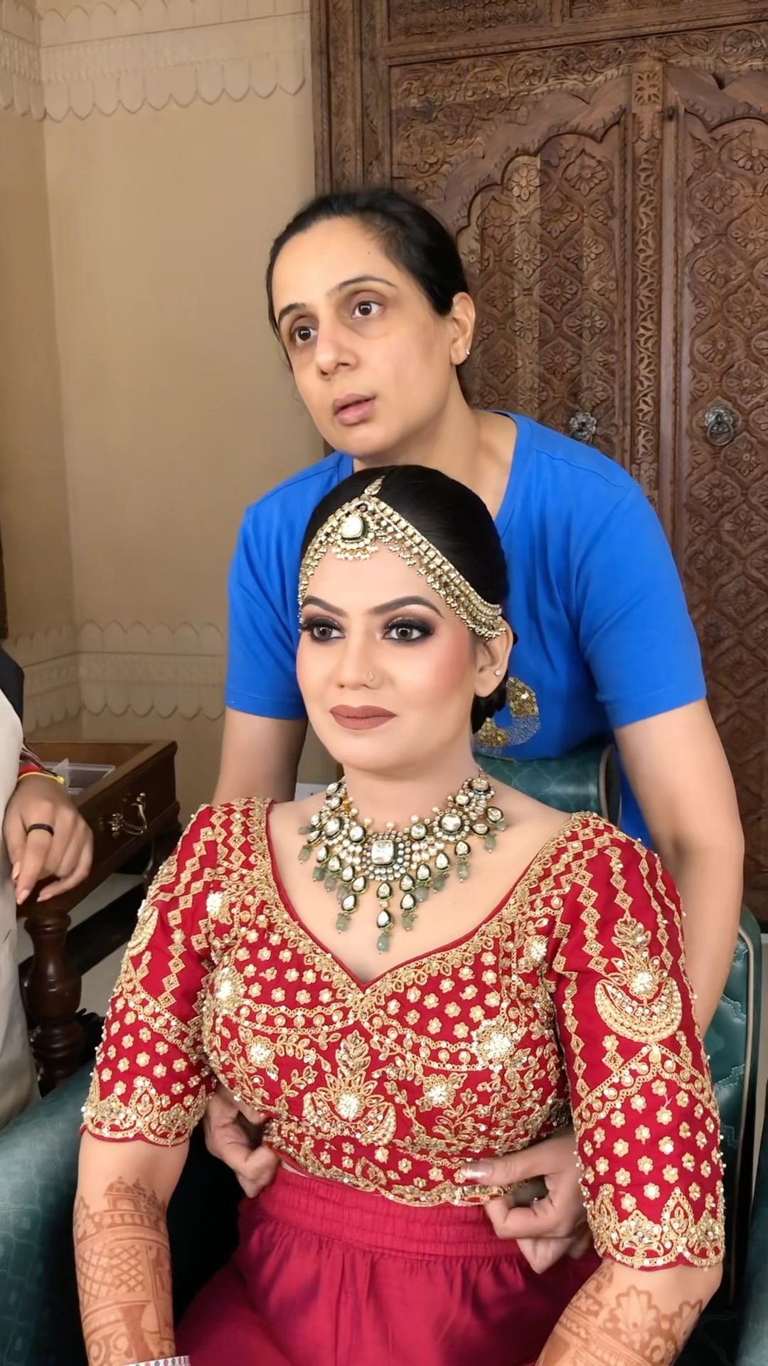 Sweetest bride in making ❤️ #parulgargmakeup