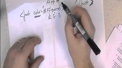 Mr. Clarkson Talks About...HTML