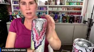 The easiest vinyl wrap tumbler Mermaid Shimmer Rhinestones Potion bottles with lights and MORE