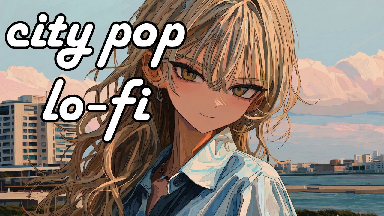 「街の海辺でシティーポップ」- Ocean Blue Nostalgia: Retro City Pop