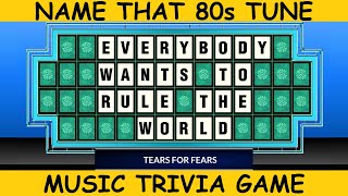 Name That 80s Tune Wheel Style