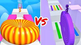 Orange Run! Vs Layers Roll Hard All Max Levels Gameplay screenshot 5