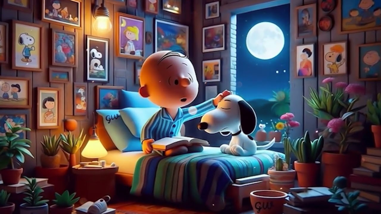 Cozy Cabin Jazz with Snoopy 💖 Soft Piano Music for Healing & Stress Relief
