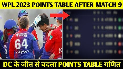 WPL Points Table 2023 - After DC vs GG match | WPL Points Table & Playoffs