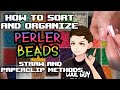 How to Sort and Organize Perler Beads (Straw and Paperclip Method)