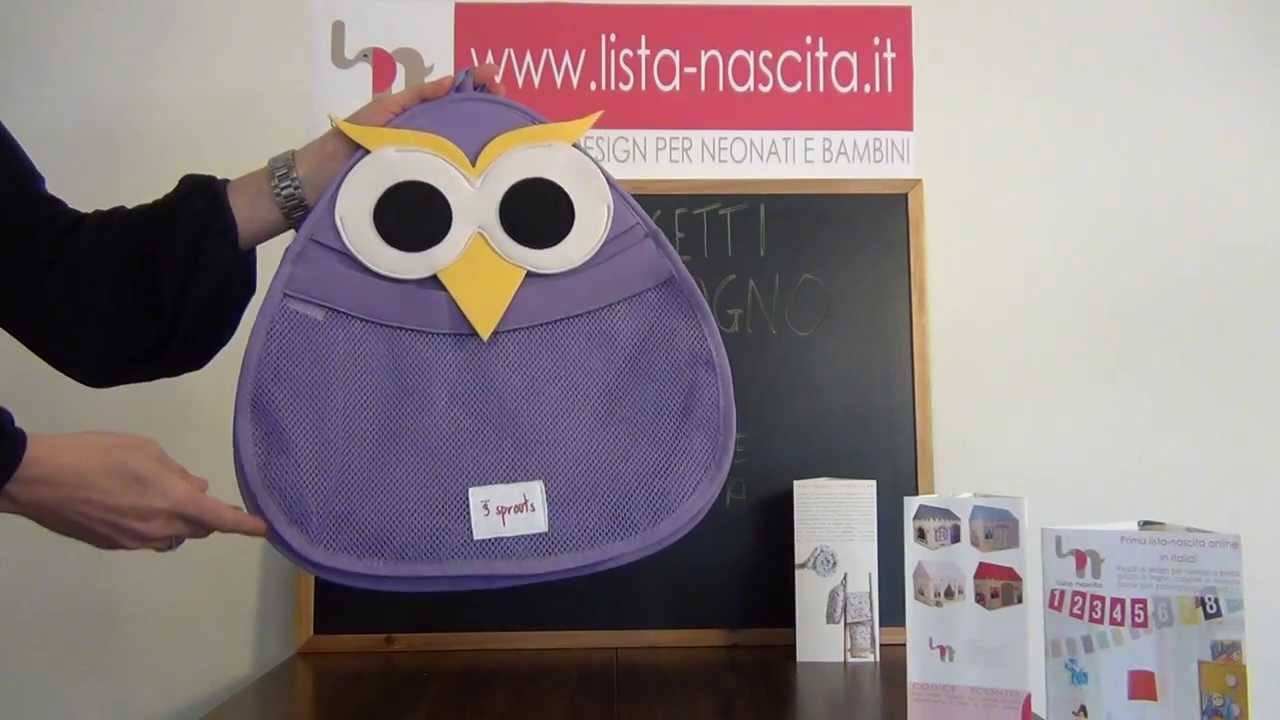 Video porta oggetti bagno porta giochi bagnetto neonato bambino ...