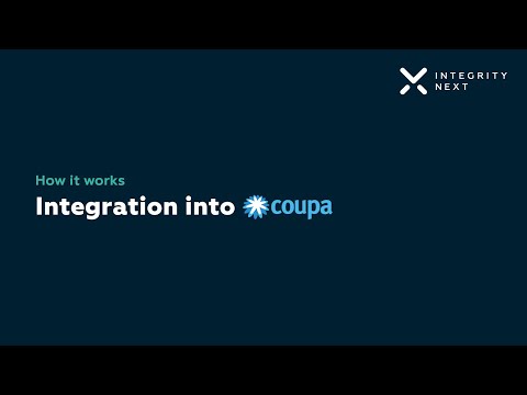 IntegrityNext | Coupa Integration