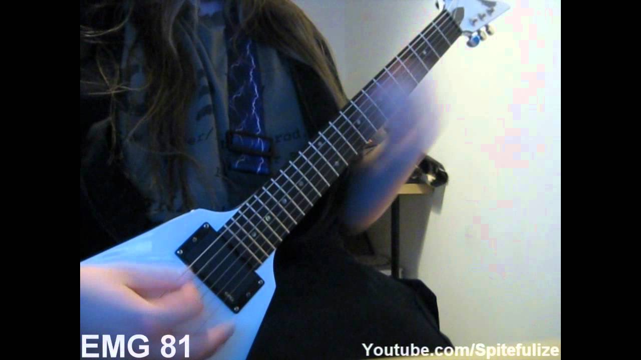 EMG 81 VS 85 bridge pickup comparison. - YouTube