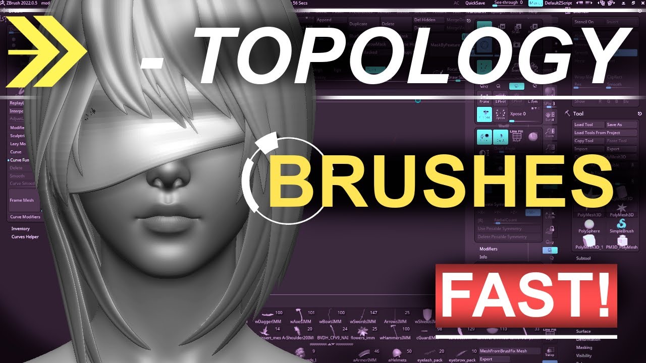 fix tompology in zbrush
