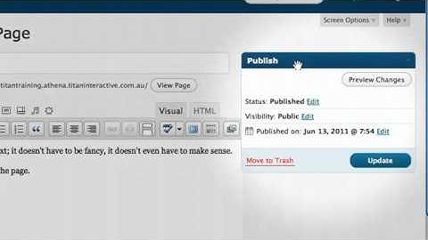 TITAN CMS - Editing your pages