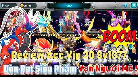 Poke Đại Chiến | Review Top1 S1377, Siêu Phẩm Vip 20 Dàn Pet Vạn Người Mê !!!