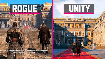 AC Rogue Vs Unity - Versailles Palace Comparison