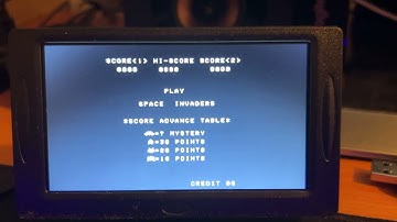 Arduino UNO game engine Space Invaders preview