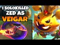 Doing the impossible and Solo Killing a Zed as Veigar