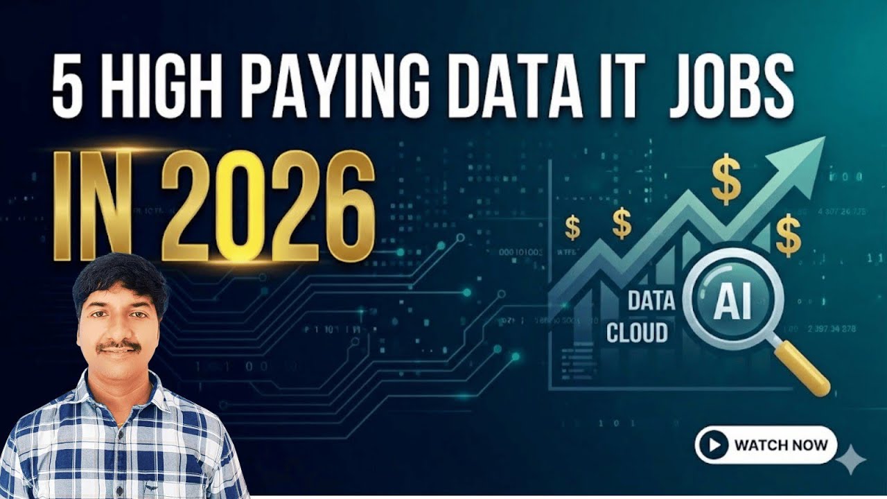 5 High paying Data IT jobs in 2026 - YouTube