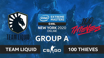 CS:GO - 100 Thieves vs. Team Liquid [Vertigo] Map 2 - IEM New York 2020 - Group A - NA
