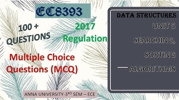 EC8393 FUNDAMENTALS OF DATA STRUCTURES IN C MCQ Unit 5  #AnnaUniversity -3rd Sem ECE| Abisha #FDS