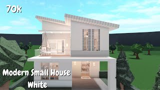 ROBLOX | Bloxburg Small Modern House White | Speedbuild