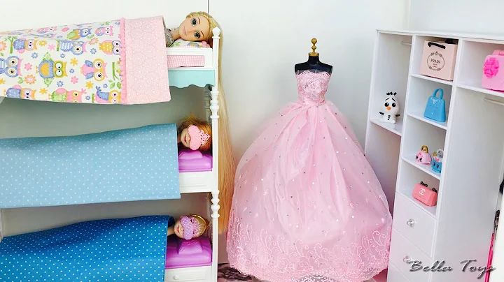 BARBIE PRINCESS DOLL HOUSEBEDROOM BUNK BEDELSA ANN...