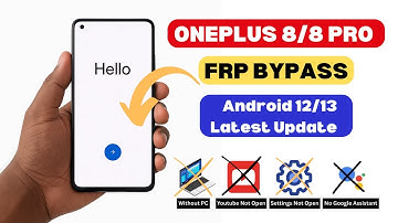 OnePlus 8/8Pro FRP Bypass | OnePlus Google Account FRP Unlock Android 13 Without PC | A2GSM