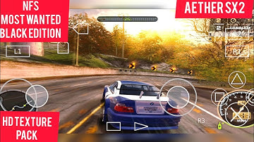 Aether sx2 Latest Version Need For Speed Mw Black Edition Hd Texture Pack gameplay #aethersx2