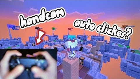 Abusing Controller Handcam on Skywars (Cubecraft Bedrock)