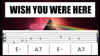 Video thumbnail of "WISH YOU WERE HERE cover (Guitar Tab)"