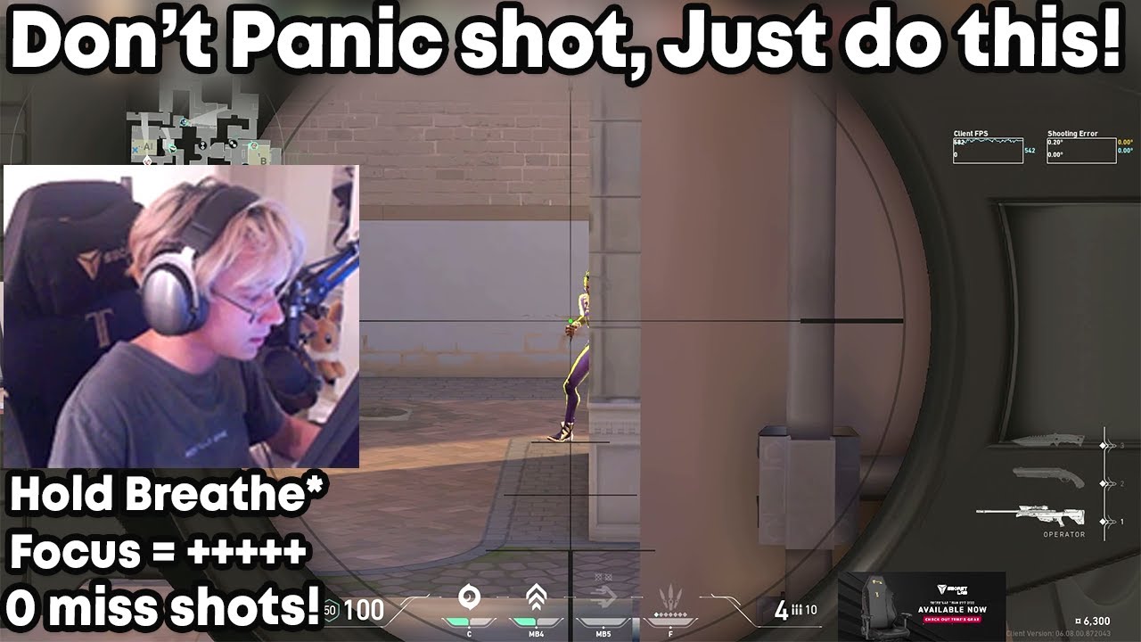 TenZ shows how to OP vs Jump/Jiggle peekers w/ real-life holding breathe tech...