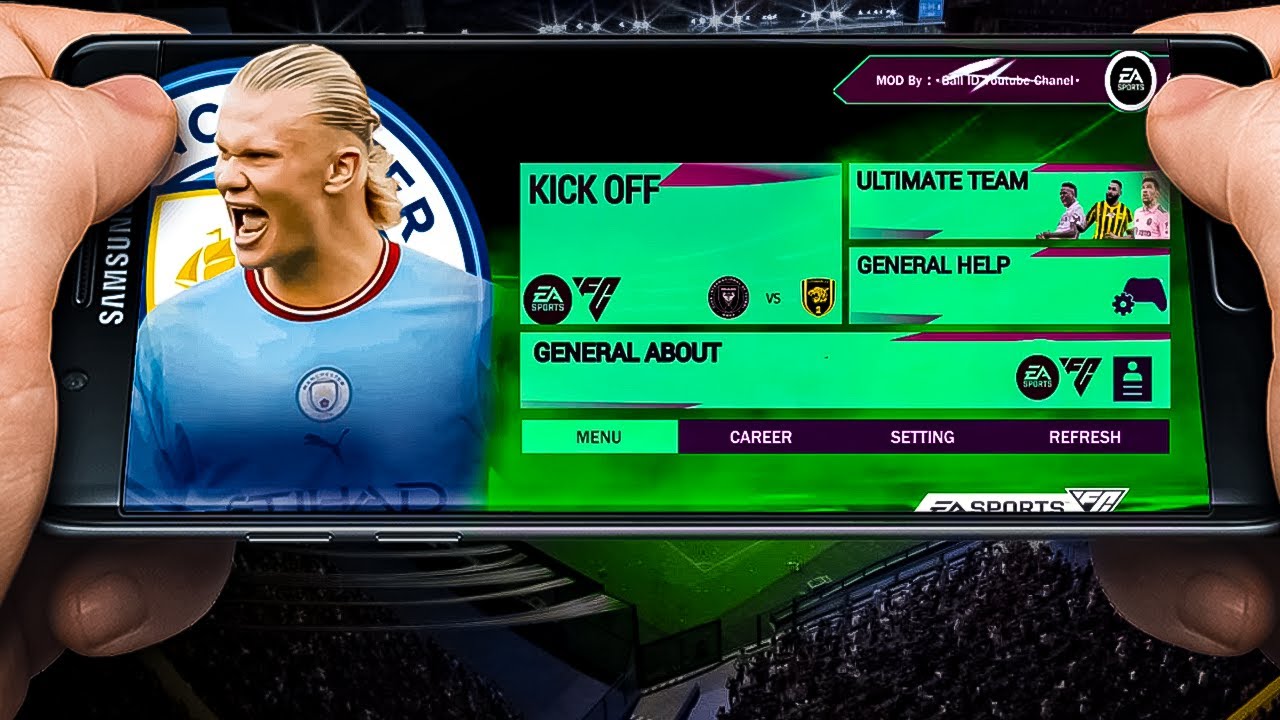 FIFA 16 MOBILE EA SPORTS FC 24 ANDROID OFFLINE BEST GRAPHICS NEW KITS 2023/24 & LATEST