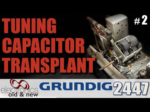 Creative Fix for a Missing Tuning Condenser on a Grundig 2447 Tube Radio Restoration pt. 2 #pcbway#