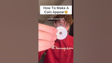 How To Make A Coin Appear From Thin Air! #short #shorts