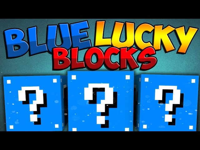 Minecraft Mods, BLUE LUCKY BLOCKS!!!