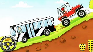 Hill Climb Racing Vs City Bus Offroad Parking #10 - Car Bus Simulator Game - Android Gameplay screenshot 4