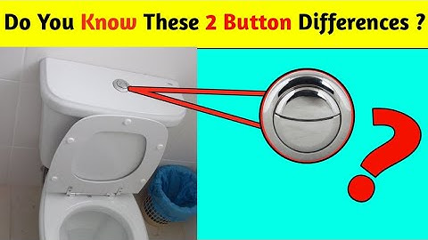 Flush the Toilet - Do You Know These 2 Button Differences? #shorts