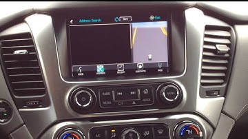 How to enter a destination-2015 Tahoe and Suburban Navigation