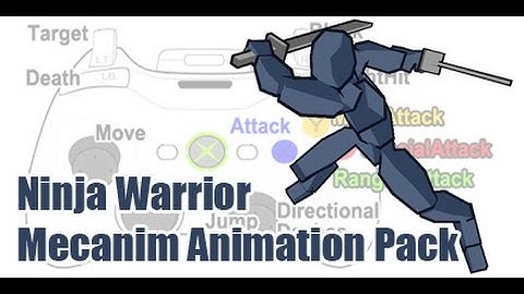 Unity3d Ninja Warrior Mecanim Animation Pack