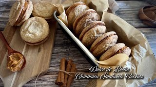 Dulce de Leche Cinnamon Sandwich Cookies Recipe [SUB]shorts