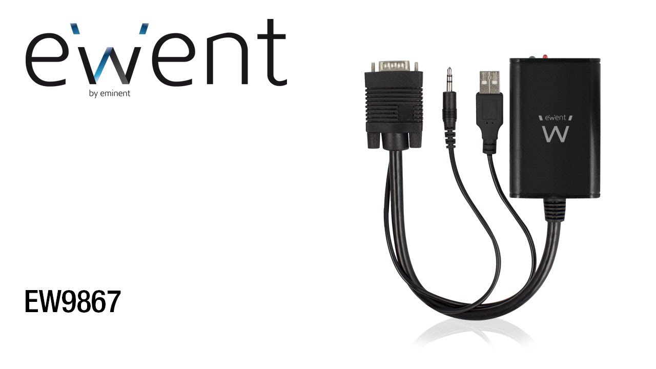 Ewent Convertidor VGA a HDMI con Audio