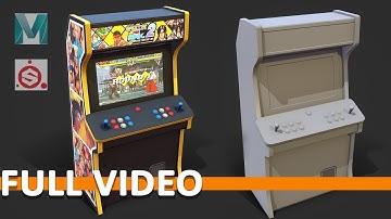 How to make a Stylized Arcade Cabinet with Maya and Substance Painter - Full Video
